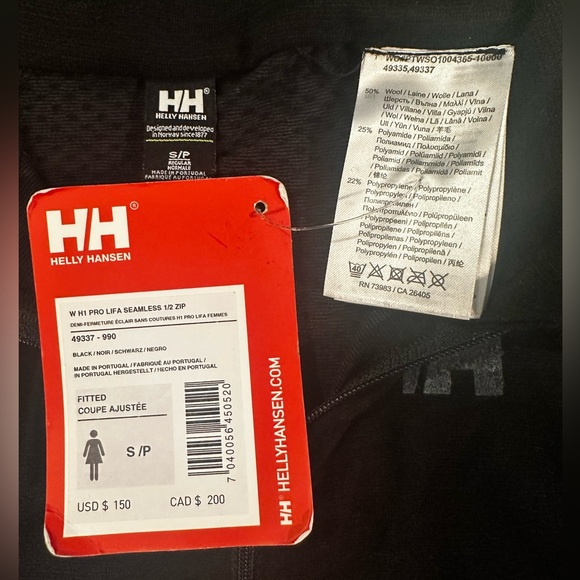 HELLY HANSEN Woman’s H1 PRO Lifa Seamless 1/2 Zip - Picture 9 of 9